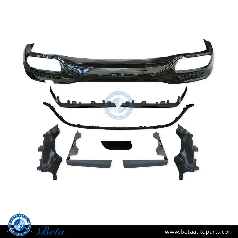 Rear Diffuser AMG S63/S65 for Normal AMG - Black for Mercedes S-Class W222 2018-2020 models, Part Number 2228855801 Rear Diffuser AMG S63/S65 for Normal AMG - Black for Mercedes S-Class W222 2018-2020 models, Part Number 2228855801